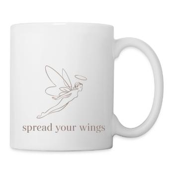 Spread Your Wings Angelic Design - Tasse - Weiß - Rechts