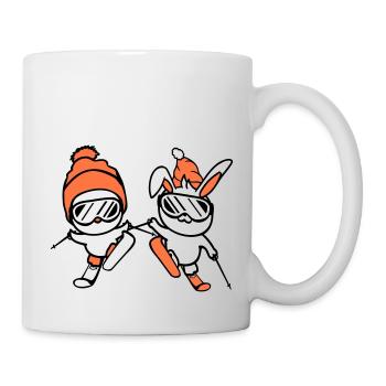 Bunny Bird Birthing Team Ski Bunny Ski Goggles Cap - Mug - white - Right