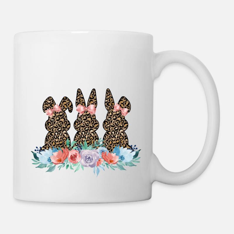 lapins léopard - Mug blanc - blanc
