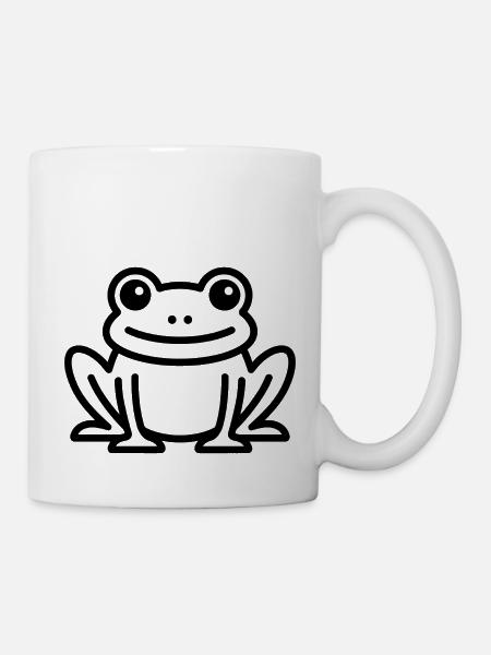 Kröte - Tasse - Weiß