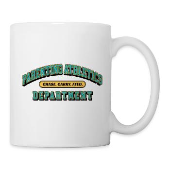Parenting Athletics Department - Eltern Design - Tasse - Weiß - Rechts