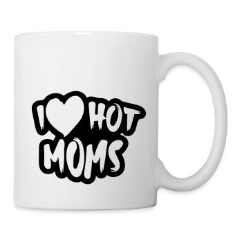 Ich liebe heiße Mütter - Tasse - Weiß - Rechts