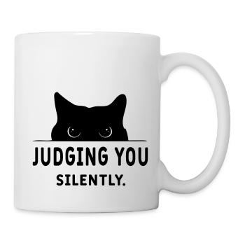 dich stillschweigend verurteilen - Tasse - Weiß - Rechts