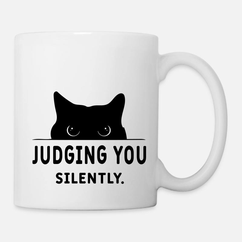 dich stillschweigend verurteilen - Tasse - Weiß