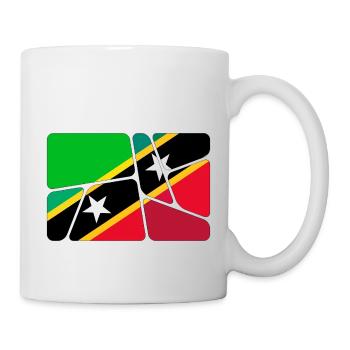 Land Flagge St. Kitts und Nevis - Tasse - Weiß - Rechts