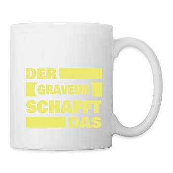 Le graveur comme travail - Mug blanc - blanc - Droite