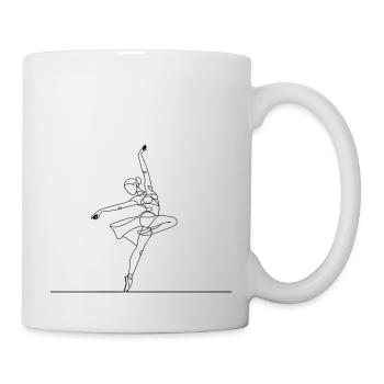 Ballet dancer - art line - Mug - white - Right