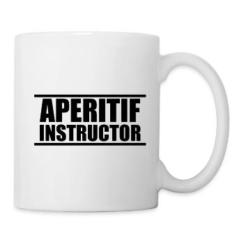 Aperitif instructor logo T-shirt - Mug - white - Right
