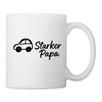 Starker Papa - Tasse - Weiß - Rechts