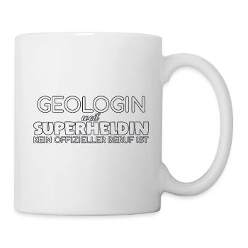 Géologue Super-héroïne Géologie - Mug blanc - blanc - Droite