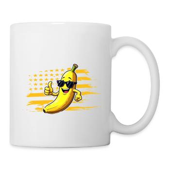 Graphic Bananas Proud Retro USA Flag Bananas Lover - Mug blanc - blanc - Droite