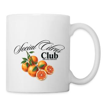 Social Citrus Club Orange – Black - Mug - white - Right