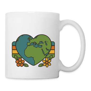 Planète du cœur - Mug blanc - blanc - Droite
