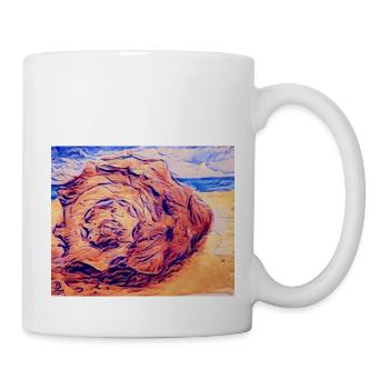 Muschel - Tasse - Weiß - Rechts