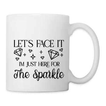 Diamond Painting Artist Just Here For The Sparkle - Mug - white - Right
