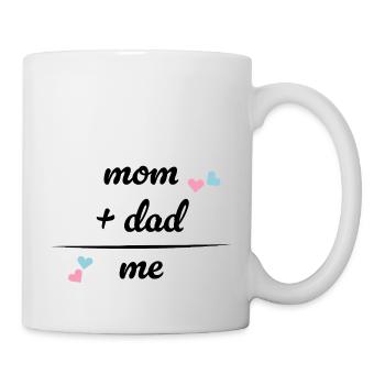 Mum And Dad = Me - Baby Bodysuit - Gift - Birth - Mug - white - Right