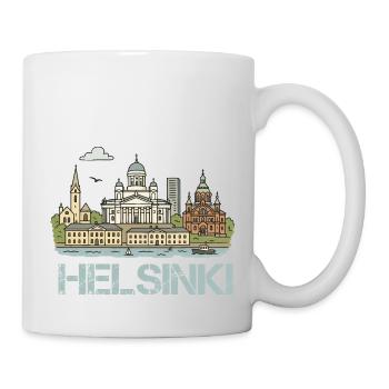 helsinki stadt - Tasse - Weiß - Rechts