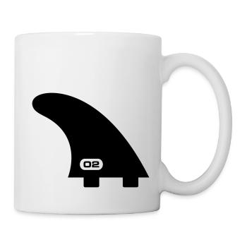 Surf Fin – 6ft Offshore Design - Tasse - Weiß - Rechts