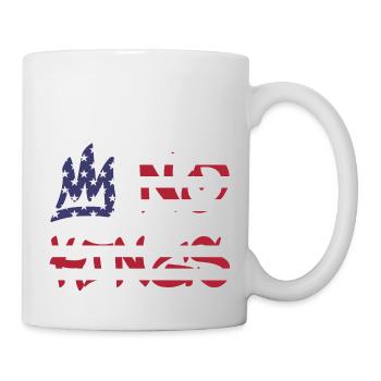 No Kings in America since 1776 Flagge USA - Tasse - Weiß - Rechts