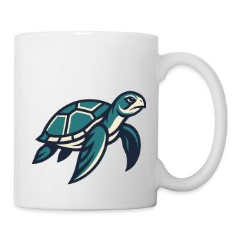 Traveler sea turtle - Mug - white - Right