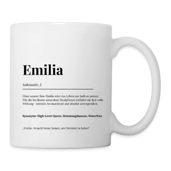 Emilia - Tasse - Weiß - Rechts