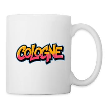 Cologne Graffiti Style | Köln Shirt - Tasse - Weiß - Rechts