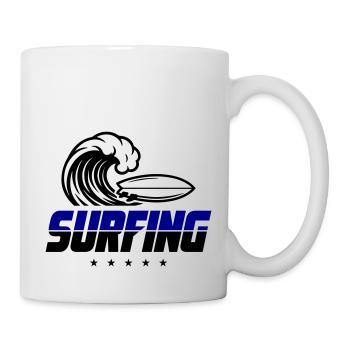 Surfing Surfboard - Tasse - Weiß - Rechts