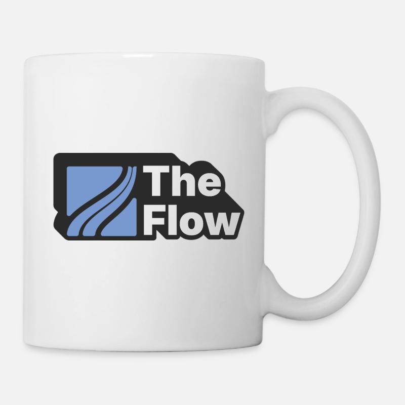 Das Design des Strömungsmusters - Tasse - Weiß