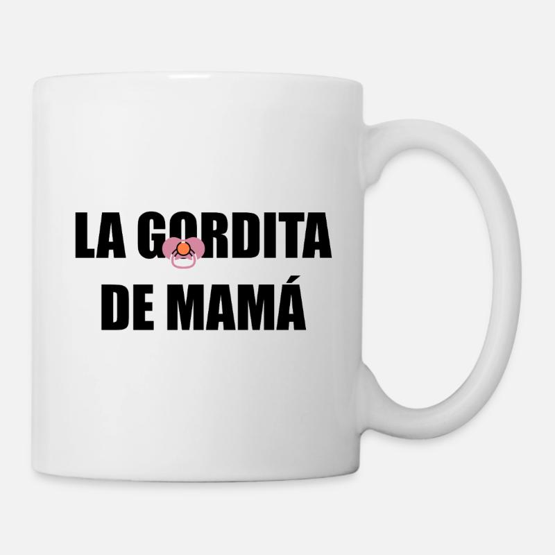 Mamas Molliger in SCHWARZ - Tasse - Weiß