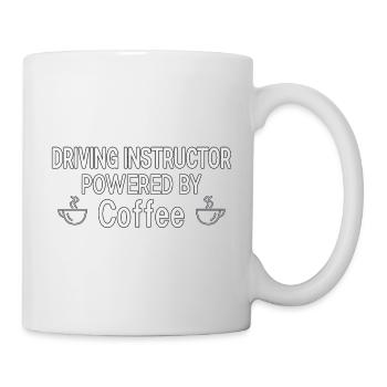 Instructeur de conduite alimenté par Coffee Drive Tutor - Mug blanc - blanc - Droite