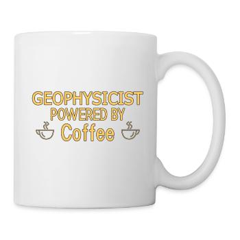 Geophysicist Powered By Coffee Geophysics - Tasse - Weiß - Rechts