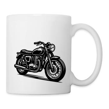 Moto Ancienne - Mug blanc - blanc - Droite