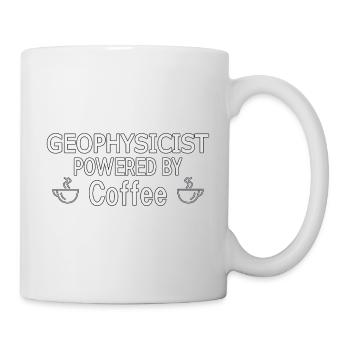Geophysicist Powered By Coffee Geophysics - Tasse - Weiß - Rechts