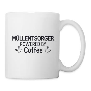 Waste Disposal Powered By Coffee - Mug - white - Right
