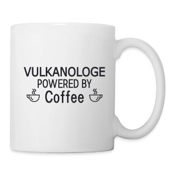 Vulkanologe Powered By Coffee Vulkanologie - Tasse - Weiß - Rechts