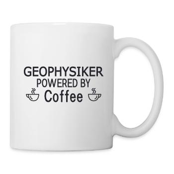Geophysiker Powered By Coffee Geophysik - Tasse - Weiß - Rechts