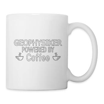 Geophysiker Powered By Coffee Geophysik - Tasse - Weiß - Rechts