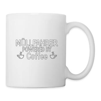 Garbage Driver Powered By Coffee - Mug - white - Right