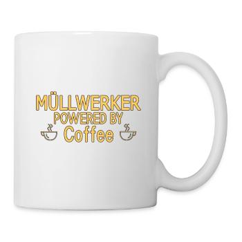 Müllwerker Powered By Coffee - Mug - white - Right