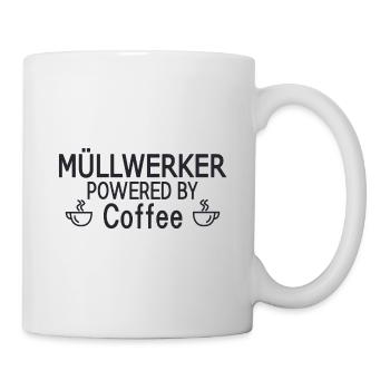 Müllwerker Powered By Coffee - Mug - white - Right