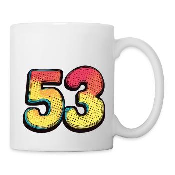 53 Number Comic - Mug - white - Right