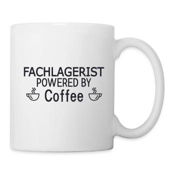 Fachlagerist Powered By Coffee - Tasse - Weiß - Rechts