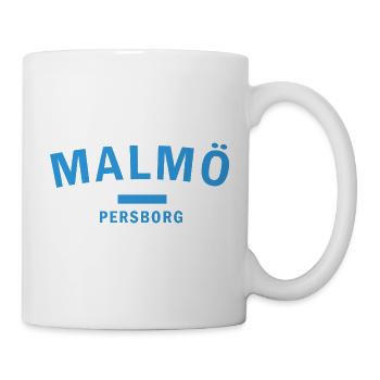 Horizon de la ville de Malmö dans des couleurs pastel - Mug blanc - blanc - Droite