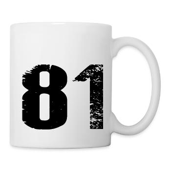 81 Number Jersey - Mug - white - Right