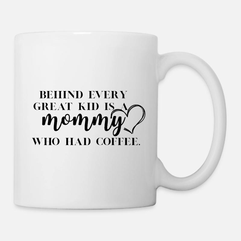 Lustige Kaffee-Mama - Tasse - Weiß