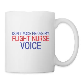 Flight Nurse Voice Luftrettung - Tasse - Weiß - Rechts