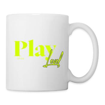 Play Level Up – Gaming Abenteuer starten - Tasse - Weiß - Rechts