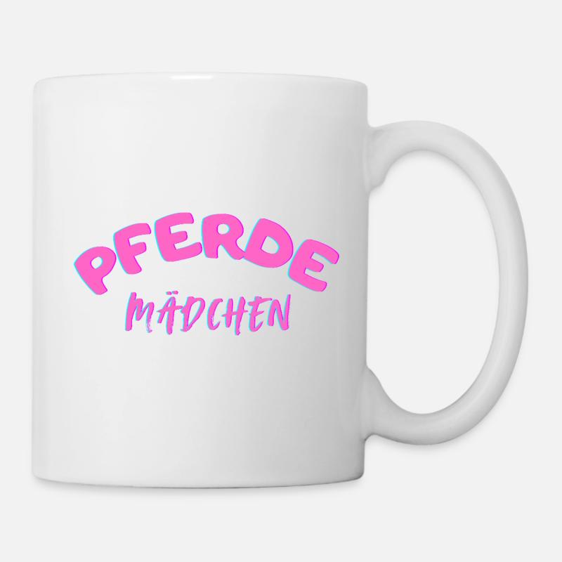 Fille de cheval - Mug blanc - blanc