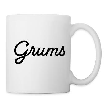 Grums noir - Mug blanc - blanc - Droite