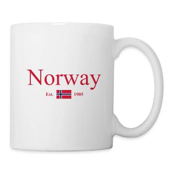 Norway - Norge - Norway - Flag - Scandinavia - Mug - white - Right